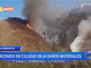 Cajamarca: incendio en colegio deja daños materiales