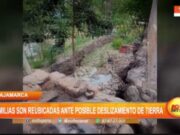 Cajamarca: familias son reubicadas ante posible deslizamiento de tierra
