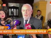 Congresista Montoya se pronuncia sobre Cerrón y situación política actual