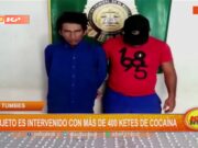Sujeto Detenido en Tumbes con 400 Ketes de Cocaína