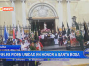 Piura: fieles piden unidad en honor a Santa Rosa