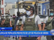 Nacional: califica de populista proyecto de ley de policía de orden