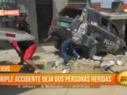 Triple Choque en Trujillo: Dos Heridos y Graves Daños Materiales