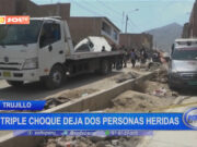 Trujillo: triple choque deja dos personas heridas