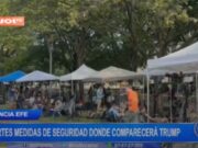 Internacional: fuertes medidas de seguridad donde comparecerá Trump
