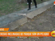 Trujillo: veredas inclinadas de parque son un peligro