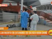 Hallazgo de cadáver conmociona exteriores del Coliseo Gran Chimú en Trujillo