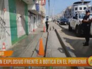 Trujillo: dejan explosivo a botica en El Porvenir