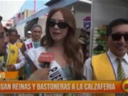 Trujillo: llegaron reinas y bastoneras a la calzaferia