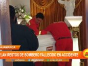 Cajamarca: velan restos de bombero fallecido en accidente
