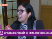 Congreso aprueba reingreso de 14 mil profesores cesados tras exámenes en Perú