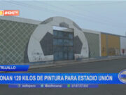 Trujillo: donan 120 kilos de pintura para estadio Unión