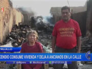 Trujillo: incendio consume vivienda y deja a ancianos en la calle
