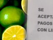 Peruano acepta limones como método de pago