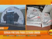 Congresista dona 120 kilos de pintura para estadio Unión
