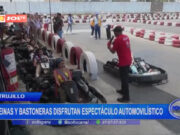 Trujillo: reinas y bastoneras disfrutan espectáculo automovilístico