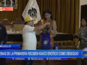 Trujillo: reinas de primavera reciben huaco erótico como obsequio