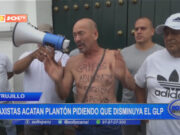 Trujillo: taxistas acatan plantón pidiendo que disminuya el GLP