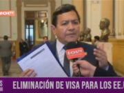Nacional: buscan eliminación de visa para los Estados Unidos