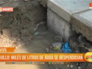 Trujillo: rotura de tubería inunda urbanización San Andrés