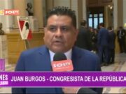 Congresista Juan Burgos critica a Rosselli Amuruz y opina sobre líder de Perú Libre