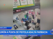 Chiclayo: ladrón a punta de pistola asalta farmacia