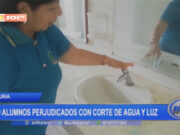 Piura: 400 alumnos perjudicados con corte de agua y luz