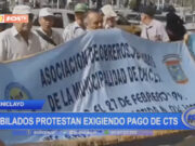 Chiclayo: jubilados protestan exigiendo pago de CTS