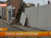 Trujillo: techo de casona se desploma