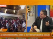 Especialista analiza sesión extraordinaria donde se ratificó suspensión de alcalde Fernández