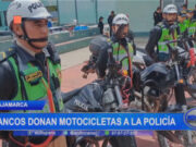 Cajamarca: bancos donan motocicletas a la policía