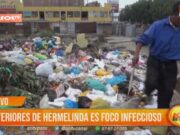 Basura acumulada amenaza salud pública cerca del mercado La Hermelinda en Trujillo
