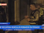 Cajamarca: PNP recupera vehículos robados en feriado