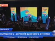 El chavismo pide a la oposición a adherirse a referendo