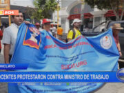 Chiclayo: docentes protestaron contra ministro de Trabajo