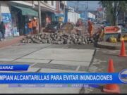 Huaraz: limpian alcantarillas para evitar inundaciones