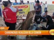 Carboneros en Trujillo exigen derogación de ordenanza regional durante protesta