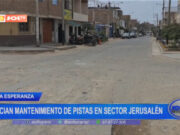 La Esperanza: inician mantenimiento de pistas en sector Jerusalén