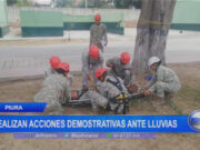 Piura: ejército realiza acciones demostrativas ante lluvias