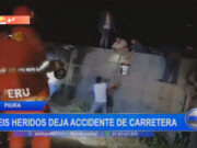 Piura: seis heridos deja accidente de carretera
