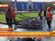 Solo el 20% de La Libertad Participa en Simulacros de Emergencia