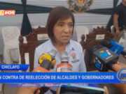 Chiclayo: alcaldesa en contra de reelección de alcaldes y gobernadores