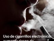 Uso de cigarrillos electrónicos aumenta riesgo de cáncer de pulmón
