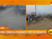 Trujillo: Vecinos corren a pedradas a delincuentes