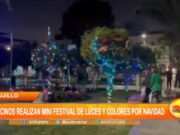 Trujillo: vecinos realizan mini festival de luces y colores por Navidad