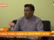 Poder Judicial restablece funciones del Concejo Menor El Milagro
