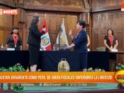 Lea Guayan juramenta como presidenta de Junta de Fiscales Superiores de La Libertad