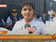 Trujillo: mototaxistas protestan por hurtos en depósito municipal