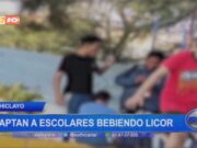 Chiclayo: captan a escolares bebiendo licor