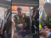 Cajamarca: mujer dio a luz en un patrullero con ayuda de policías